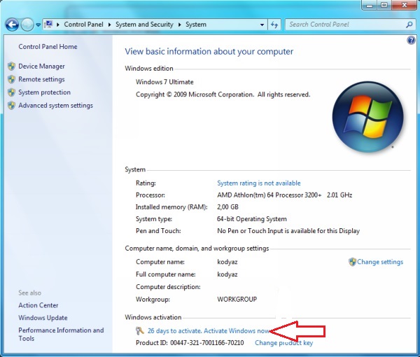 Windows 7 product key download